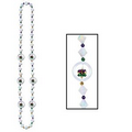Mardi Gras Spinner Bead Necklace